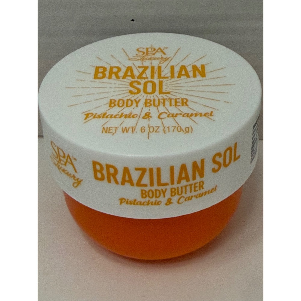 Spa Luxury Brazilian Sol Body Butter Pistachio & Caramel 6 oz Moisturizer
